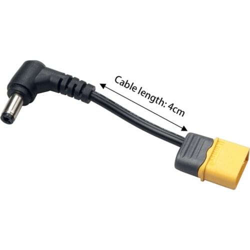 XT60 Male Plug DC 40mm Male Adapter Compatible w Fatshark FPV Goggles Battery Freefly MoVI M5 M10 or XT60 Output Battery