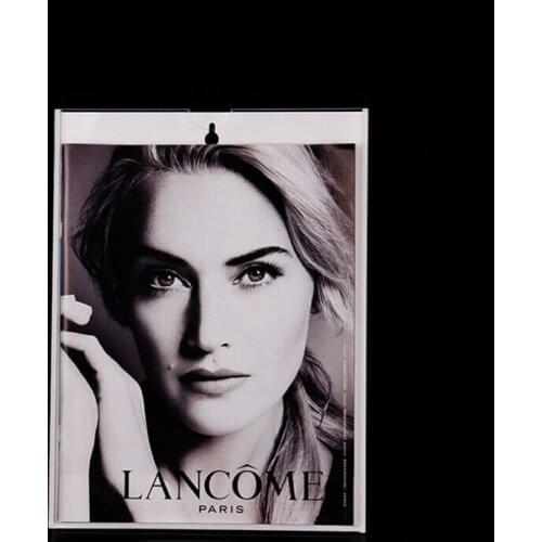 A4 thick transparent plexiglass, acrylic insert tray, inserted card slot cover, pape insert tray hanging display box