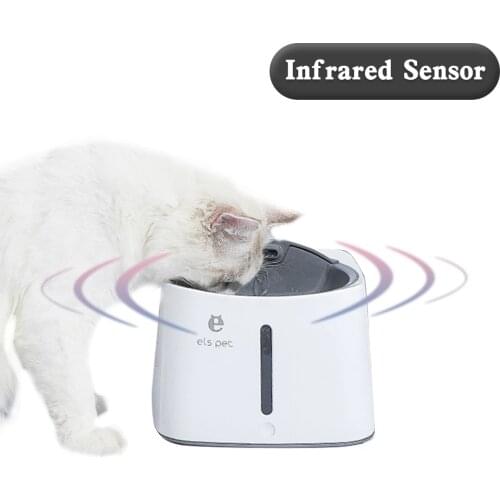 Infrared Sensor 1.5L Automatic Pet Cat Water Fountain USB Dog Cats Pet Mute Drinker Feeder Bowl Pet Drinking Water Dispenser