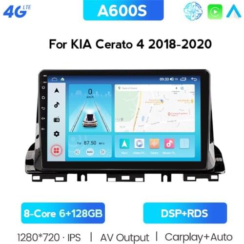 For Kia Cerato 4 2018 - 2020 Car Radio Multimedia Video Player Navigation Stereo GPS Android 10 No 2din 2 Din DVD Steering Wheel