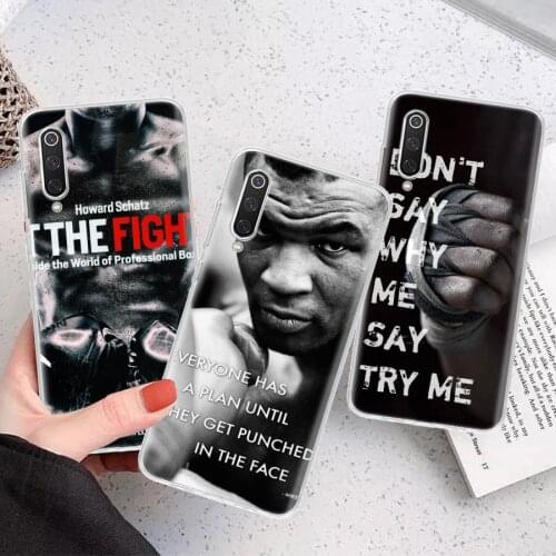 Mike Tyson Boxer Man Silicon Phone Case For Xiaomi Note 10 Mi 11 9 8 CC9 10T 9T 5X 6X A3 A2 A1 Lite Pro Poco F1 X3 Cover Coque