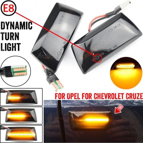 For Opel Insignia Astra H Zafira B Corsa D For Chevrolet Cruze Led Dynamic Side Marker Turn Signal Light Sequential Blinker