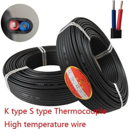 KC2X1 Compensation Wire SC2X1 K type S type Thermocouple Connect Wire High Temperature wire Temperature Measurement wire