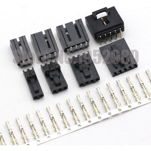 50 Set MX2.54 Dupont Connector 2/3/4/5/6/8/12Pin with Belt Buckle Single Row 2.54mm Right Angle Pin Header + Housing + Terminals