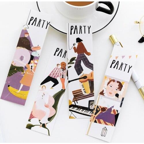 Multi-use 30 pcs music party design Craft Paper Cards as bookmark tag gift Scrapbooking DIY message card