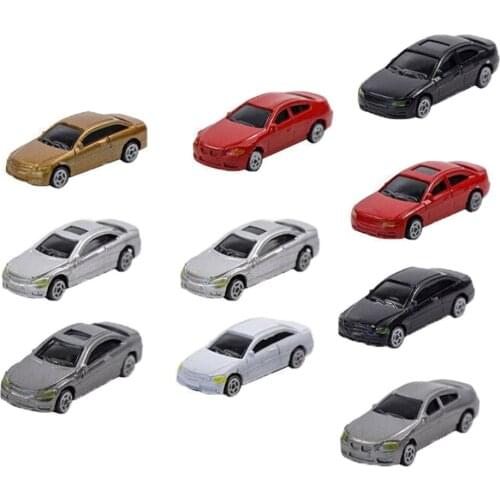 10pcs HO Scale Model Mini Vehicle Car 1:87 Architecture Model Train