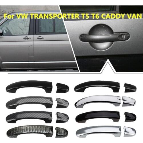 8 Various Style 1 Set Door Handle Covers Trim For VW TRANSPORTER for T5 2003 2004-2015 for T6 2015-up for CADDY VAN 2004-2015