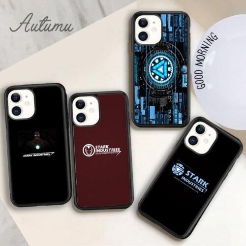Stark Industries Desktop Phone Case for iPhone 11 12 Pro Max mini X XR XS SE 2020 5 6S 7 8 Plus Samsung Galaxy S8 S9 S10 Cover