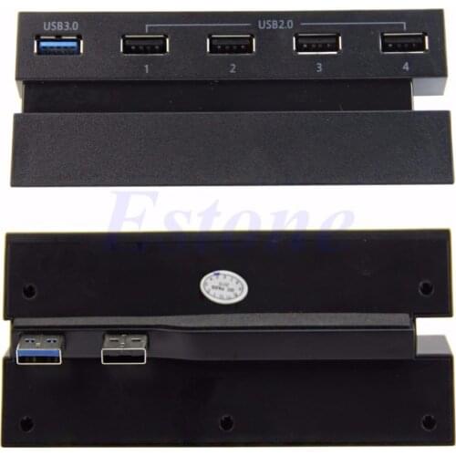 New 2019 For Sony PlayStation 4 PS4 5 Ports USB 3.0 2.0 Hub High Speed Adapter Connector