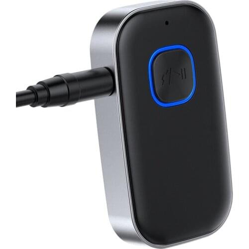 Bluetooth Receiver,Car Bluetooth 5.0 Rechargeable Transmitter Receiver With Noise Cancelling For Headphone Car Speaker
