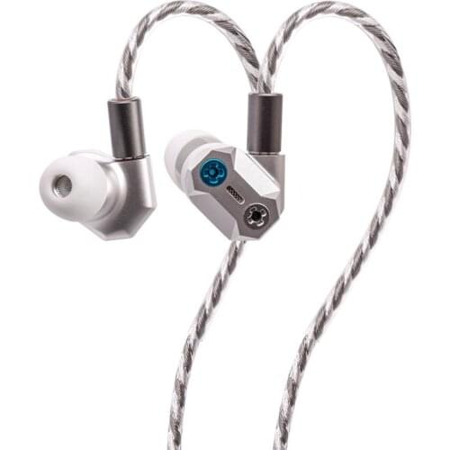 Shuoer Tape Pro | Magnetostatic Dynamic hybrid IEM headphones with bass tuning screws and dual pin silver plated copper cables