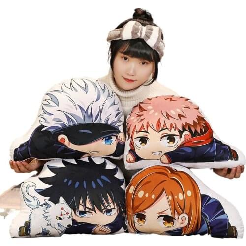 33x45cm Cosplay Cute Anime Jujutsu Kaisen Pillow Soft Plush Yuji Itadori Double Side Printed Doll Cushion As Gift for Friends
