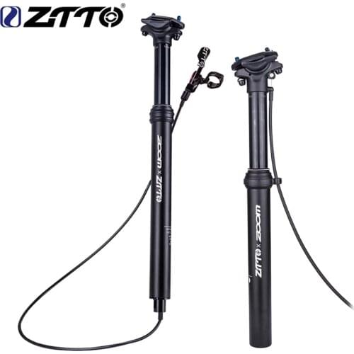 ZTTO 30.9 31.6 MTB Dropper Seatpost Adjustable seat post Internal Routing External Cable CNC Remote Lever 100mm Travel seat post