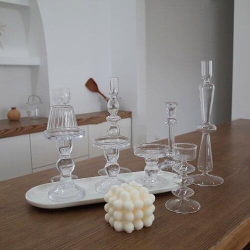 1pc 3.46 / 4.52 / 5.51 in Clear Glass Tea Light Holder Ideal for Weddings Spa Aromatherapy Tea Lights Candle Holders