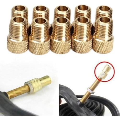 10pcs/lot Presta To Schrader Air Pump Bicycle Bike Valve Type Adaptor Converter Adapter Zinc Alloy Bicycle Pump Accessories
