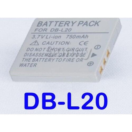 Battery Pack for Sanyo DB-L20, DB-L20AU and Xacti VPC-C40, VPC-C5, VPC-C6, VPC-CA6, VPC-CA65, VPC-CA8, VPC-CA9 Digital Camcorder