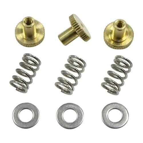 3D printer accessories UM2 Ultimaker2 hot bed adjustment spring + hand twist knurling adjustment screw + gasket
