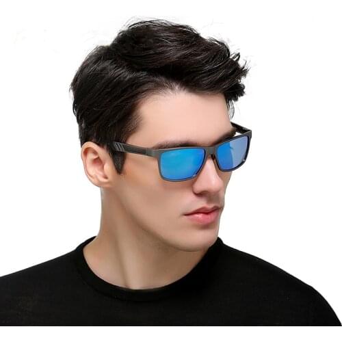 AORON Aluminum Magnesium Sun Glasses Mens Polarized Sunglasses Driving Glasses Rectangle Lens for Men Eyewear 6560