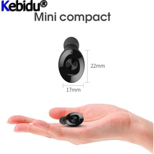Kebidu Wireless HIFI Sound Stereo Sport Earphones Handsfree Headset TWS Bluetooth5.0 Earphone With Mic Charging Box For Phone