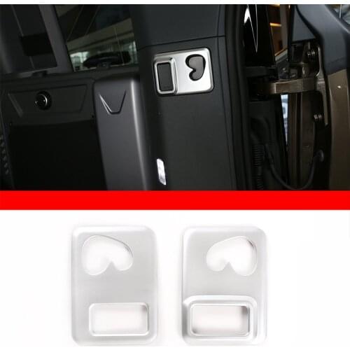 For Land Rover Defender 90 110 2020-2022 Car styling ABS Chrome Rear Trunk Hook Up Decorative frame Car Accessories