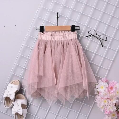 Baby Girls Tutu Skirts 2021 Summer New Childrens Skirt Net Gauze Skirt Girls Fashion Princess Skirt Toddler Mesh Skirts 3-8Y