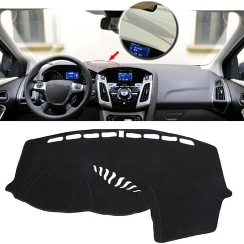 For Left Hand Drive Dashboard Cover Dashmat Dash Mat Pad Sun Shade For 12-16 Focus MK3 rubber mat