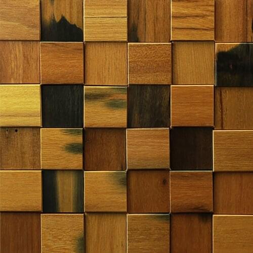 Wood Wall Tiles Ancient ship Wood Plate Walls Natural Wood Mosaic Backsplash Tiles for Restaurant 1 m2