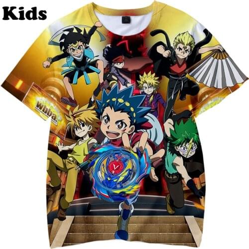 3D Beyblade Burst Evolution t shirt boys girls T-shirts print Beyblade Burst Evolution Kids Casual Summer childrens 3D t shirt