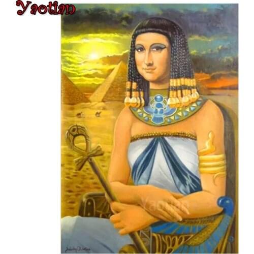 Queen of ancient egypt Diamond Painting Home Decor full square/round diamond embroidery Wall Art Pictures diy 5d diamond mosaic