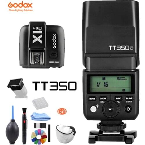 Godox TT350 GN36 2.4G TTL HSS Mini Flash Speedlite + X1T X System Transmitter Trigger for Canon Nikon Sony Fuji Olympus Camera