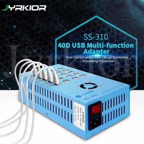 Jyrkior SUNSHINE SS-310 40-Port USB Multi-Function Adapter Charger For iPhone Mobile Phone Tablet Samsung iPad Huawei etc