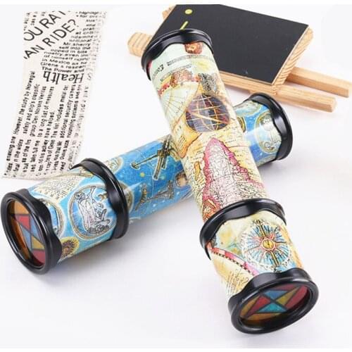 Montessori Kaleidoscope Colorful Cartoon Animal Rotating Educational Toys Children Magic Classic Toys for Children Gift