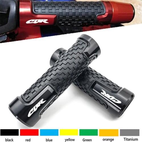 Motorcycle Grips 7/8" 22mm Non Slip Handlebar Grips Aluminum Handle Grips for Honda CBR600RR 125R 250R 400 1000RR 900RR 954RR