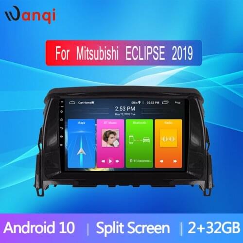 Android 10 multimedia video player for Mitsubishi ECLIPSE 2019 car GPS navigation radio supports picture-in-picture split screen