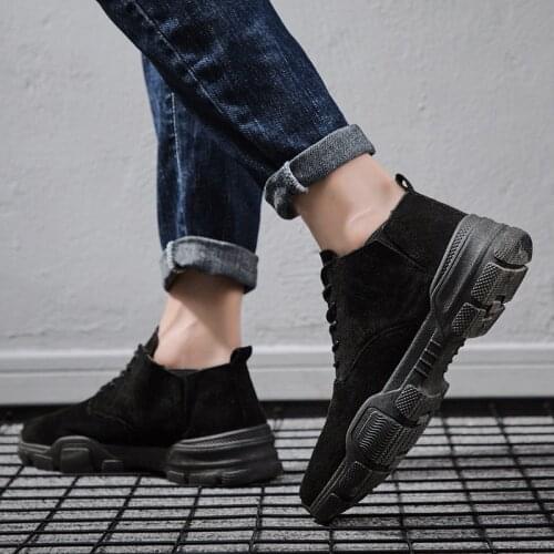 Shoes For Men Casual Leisure Shoes Men Casual Sneakers Fashion Light Breathable Leather Man Boots For Black Sports