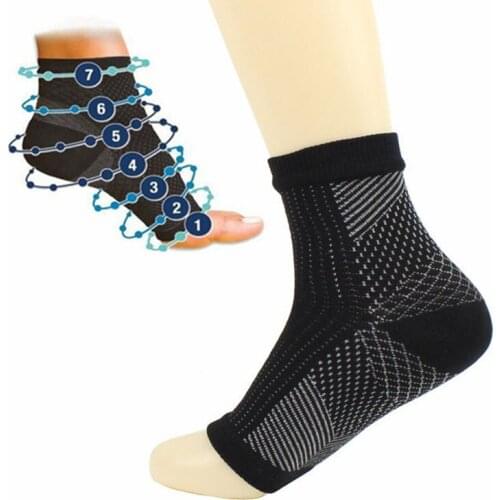 Men Sporty Compression Socks Support Socks Protect Foot Angel Sleeve Heel Arch Pain Relief Drop Shipping winter warm socks women