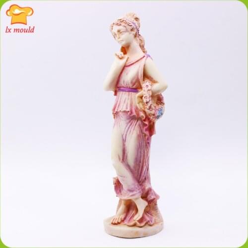 New European Goddess Candle Mold Angel Statue Silicone MoUld Candle Tool