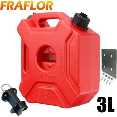 Portable 3L Jerry Can Gas Fuel Tank Plastic Petrol Car Gokart Spare Container Gasoline Petrol Tanks Canister ATV UTV Motorcycle