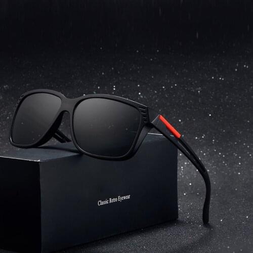 Brand Design Sunglasses For Men Ultralight Mens Fashion Square Sunglasses Driving Travel Sun Glasses De Sol