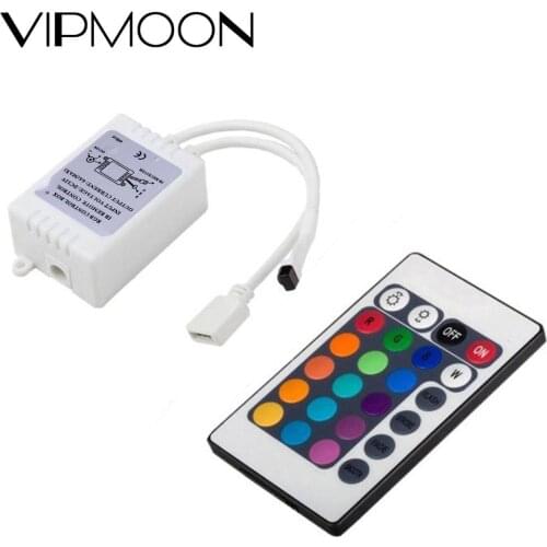Led strip 12V 24 Key IR Remote Wirlesss Controller for SMD2835 LED Strip LED RGB Control Box Dimmer RGB Controller not battery