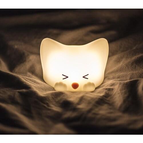 Cute Kitty Glow Party Supplies Lamp Novel Lovely Cat Nightlight LED Kids Bedroom Sleeping Night Light Lamp