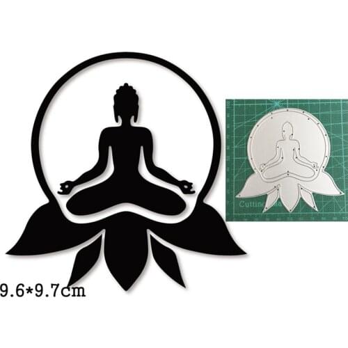 Yoga Circle Frame New 2021 Metal Cutting Dies For DIY Scrapbooking Paper And Card Making Decorative Embossing Dies Craft Dies