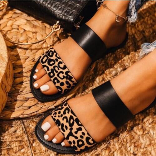 Cross-border lWomens shoes new slippers fast selling flat casual sandals