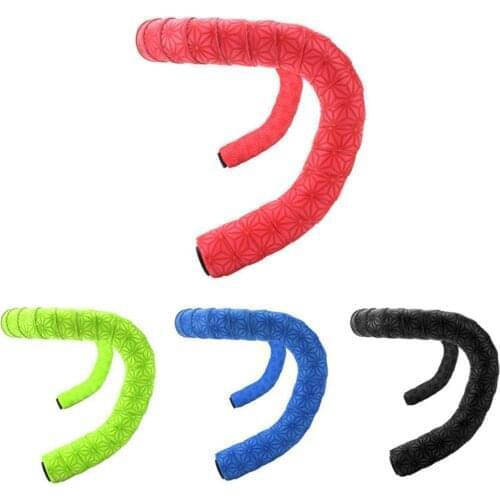 Bicycle Handlebar Tape Road Bike PU Leather Perforated Belt Breathable Soft MTB Fixed Gear Belt Cycling Accessory