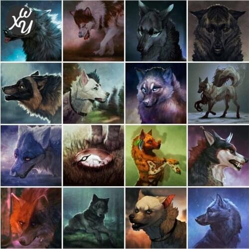 Animal Crossing Diamond Art Wolf Diamond Painting Kits Diamond Mosaic Diamond Embroidery Diamond Painting Accessories Home Decor