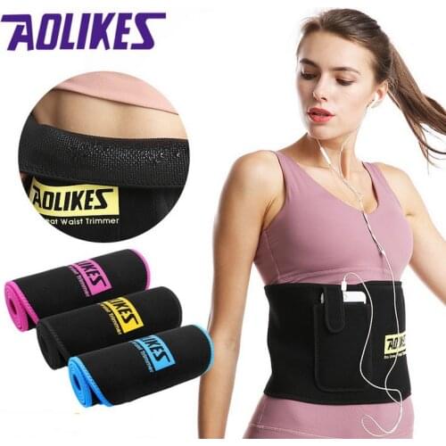 1Pcs Fitness Adjustable Body Shaping Belt With Pocket Waist Lumbar Support Belly Sport Belt For Women Running Gym Bodybuilding