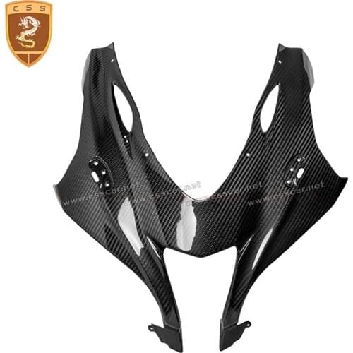 2016-2020 For KAWASAKI ZX-10R Carbon Fiber Upper Front Nose Headlight Cover Cowling Fairing