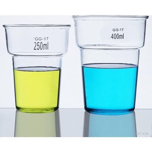 250ml/400ml Dyeing Beaker Dye Pot Beaker Chemistry Lab Borosilicate Glass Transparent Beaker Lab Supplies