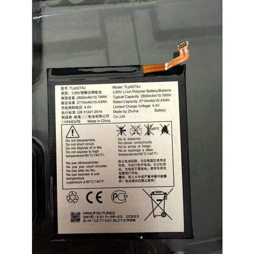 2710mAh battery for Alcatel TLP027AJ battery Smartphone