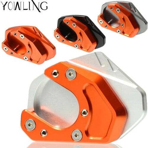 Motorcycle Motorbike Accessories Side Stand Plate Kickstand Extension Pad For 125 200 390 690 SMC RC125 RC200 RC390
